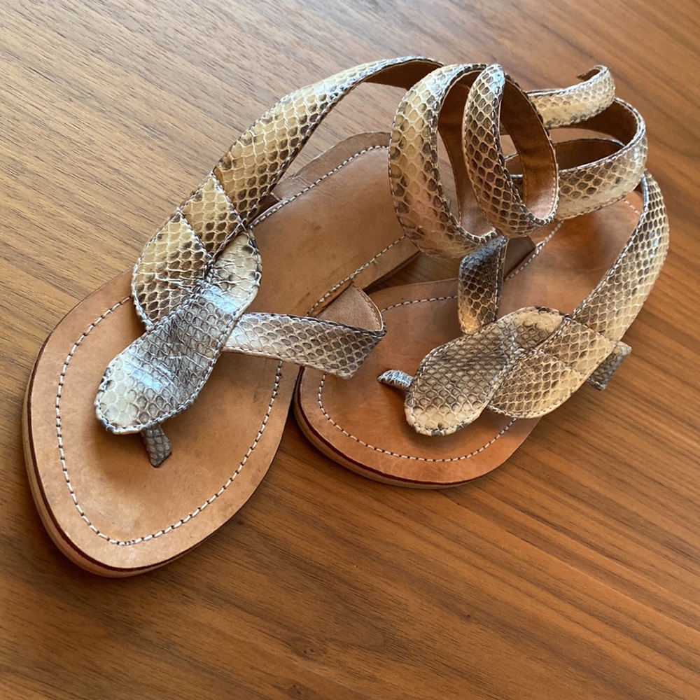 Real Python Skin Sandals - image 5